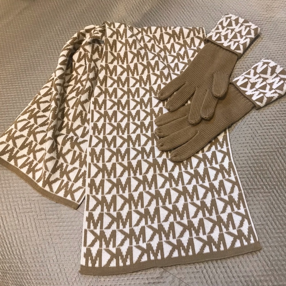 Michael Kors Scarf and Gloves
